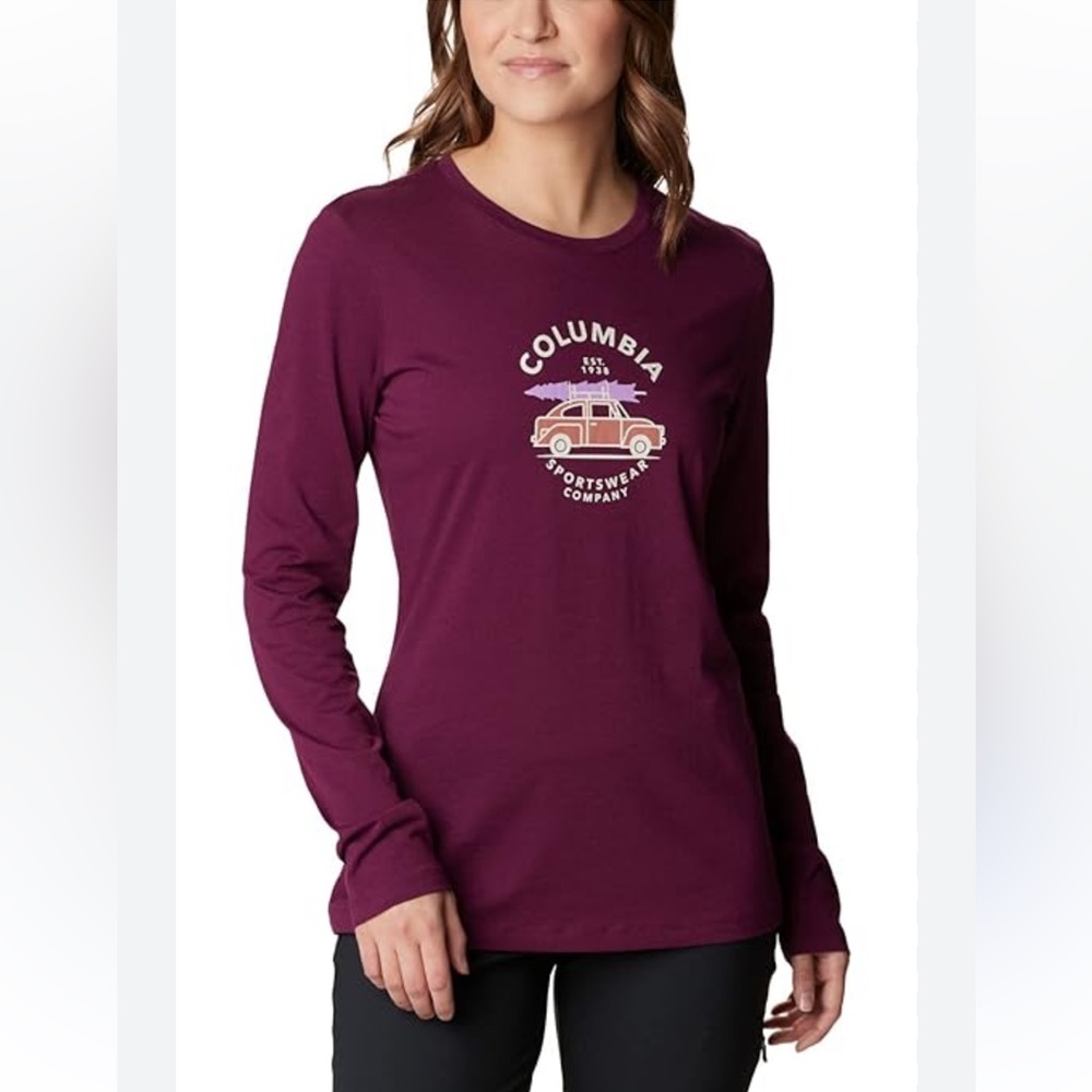 NWOT | Columbia | Women's Burgundy Long Sleeve Top